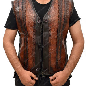 Danny McBride Brown Leather Vest