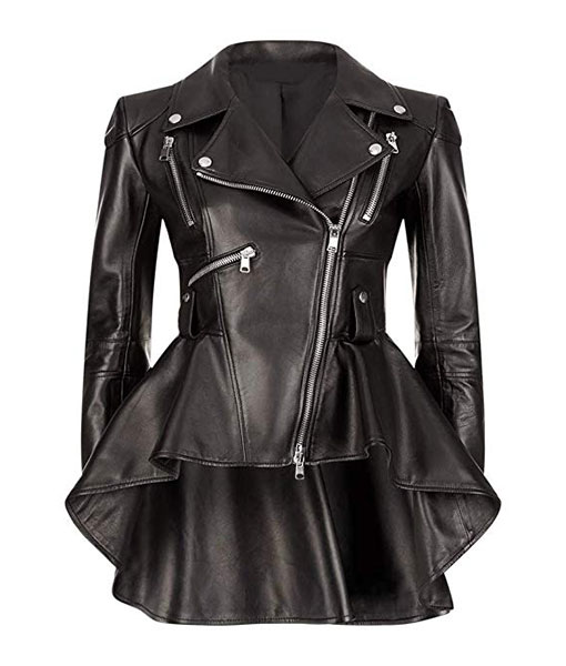 Allison Women's Black Leather Jacket - Lucacci Leather