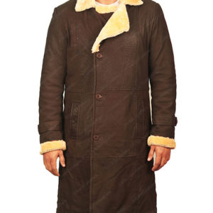 Trevor Jackson Brown Leather Coat