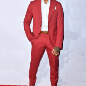 Damar Hamlin Super Bowl Red Suit-Front