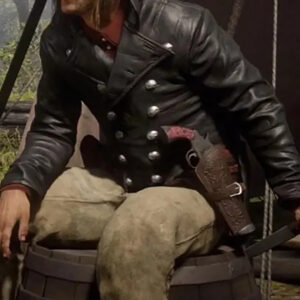 Red Dead Redemption 2 Micah Bell Tail Short Coat-Side