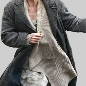 28 Years Later Jodie Comer Grey Coat