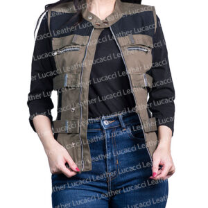 Alicia Green Cotton Vest