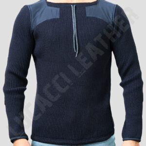 James Blue Wool Sweater