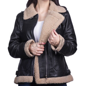 Lisa Black Aviator Jacket