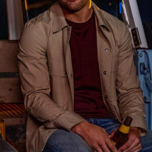 9-1-1 Eddie Diaz Beige Cotton Jacket