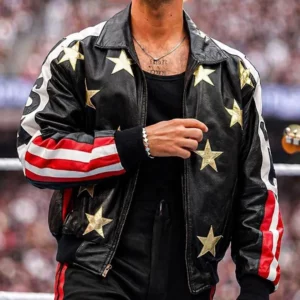WrestleMania 42 Joe Jonas Leather Jacket
